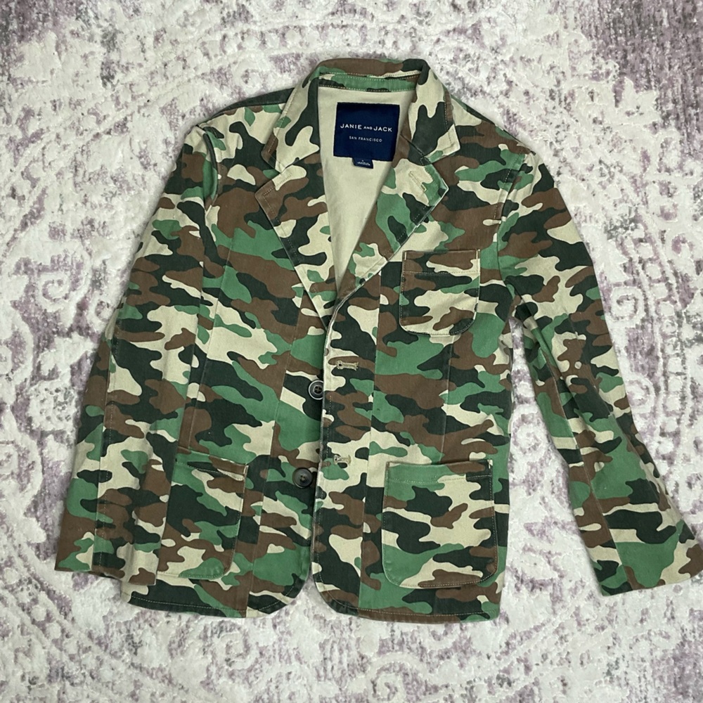 Janie and Jack Boys Camo Blazer